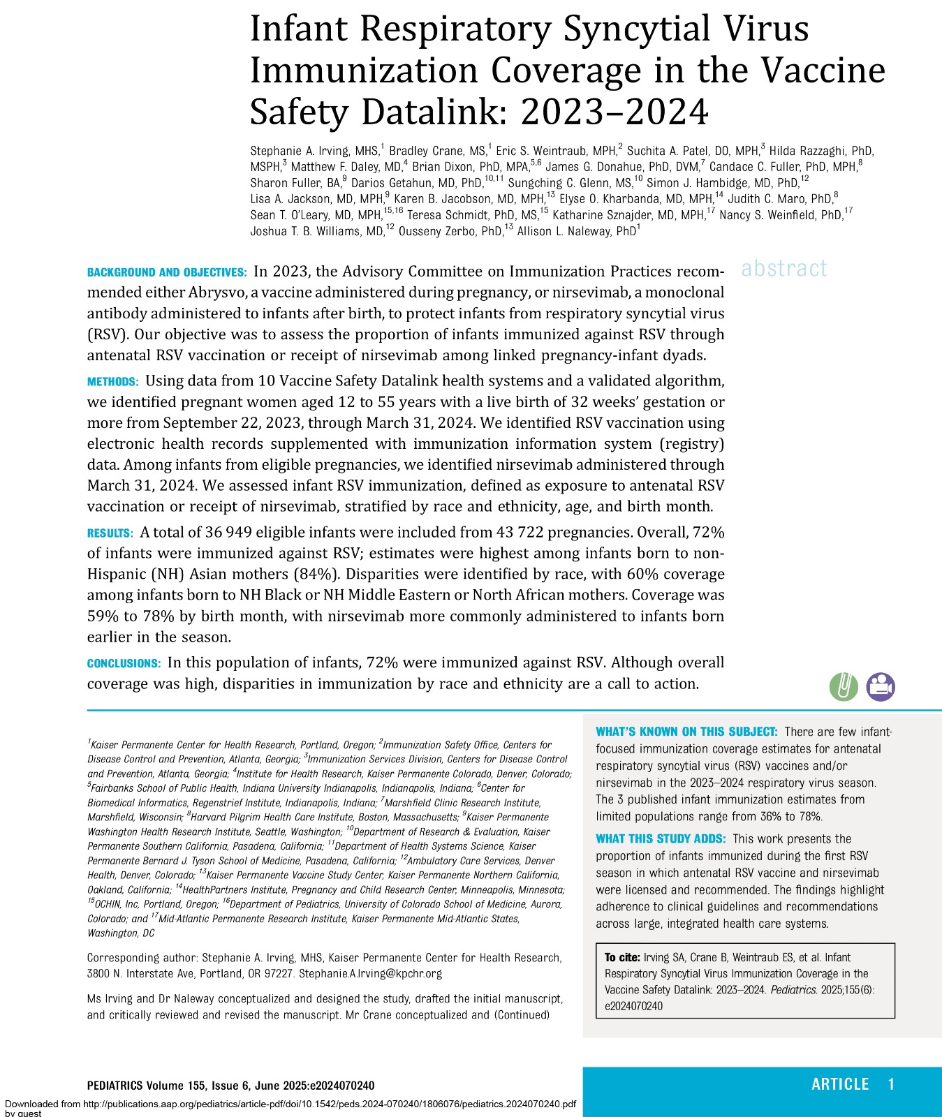 Abd’de Rsv’den Korunmanın Önerildiği İlk Sezon Yüksek Kabül Oranı İle Bebekler Korundu